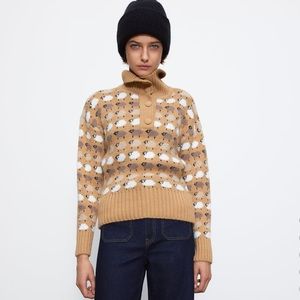 Zara Sheep Sweater Harry Styles Inspired